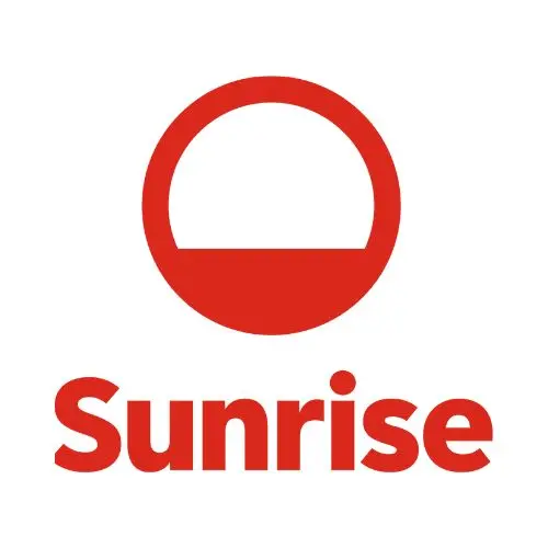 Logo von Sunrise als Sponsor der Zunft zum Stauffacher
